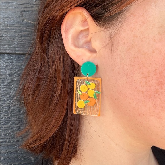 ✨Modcloth Emlyn Clementine Earrings - Picture 3 of 4
